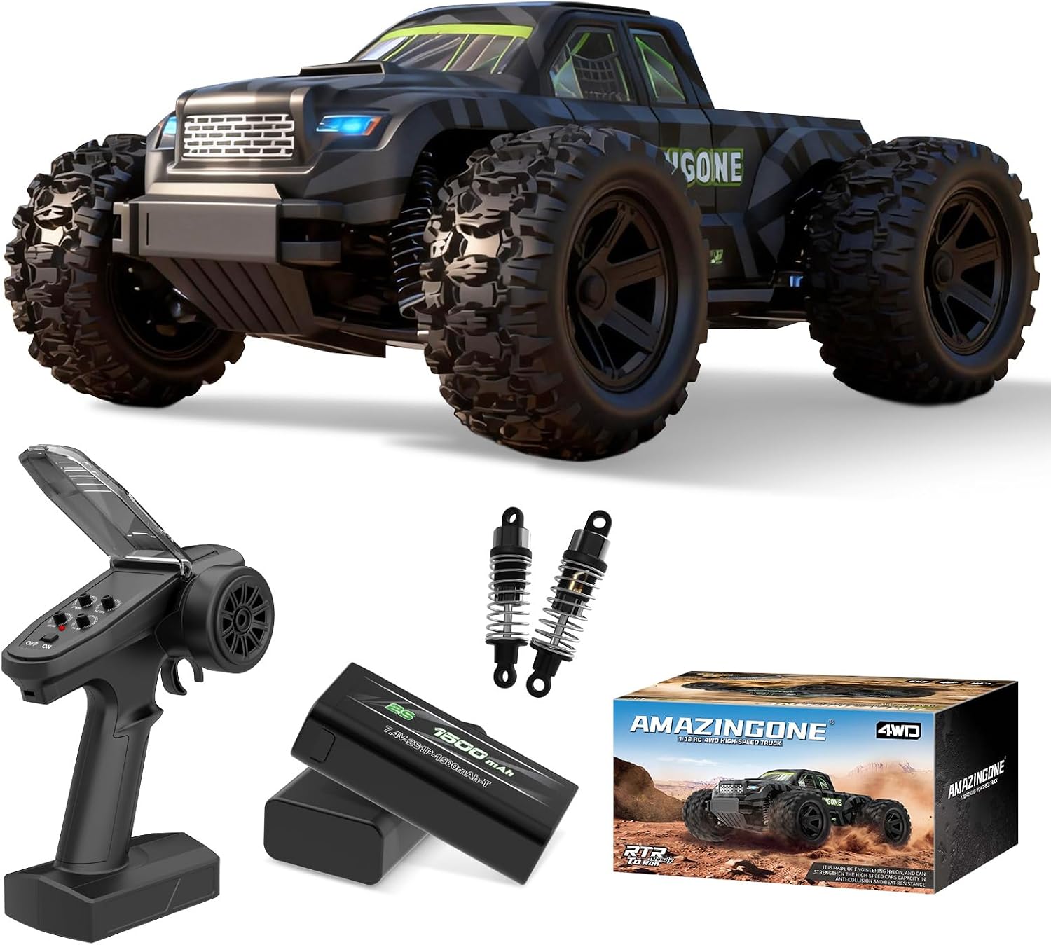 JT18W Skala 1/18 Kecepatan Tin - Rc Hobby Grade Monster Truck ulasan dan harga